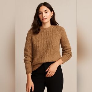Club Monaco Italian Yarn Wool Sweater Tan Small